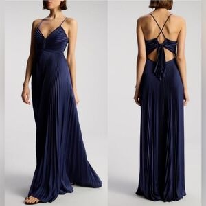 Elegant Navy Blue Maxi Dress